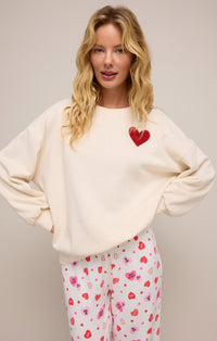 Oversized Heart Sweatshirt