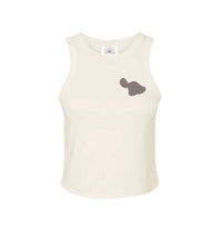 Keep Maui Close Cropped Tank Cream