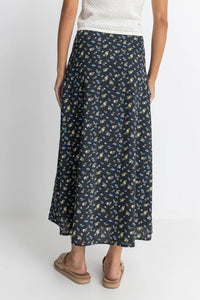 Fleur Floral Button Front Maxi Skirt