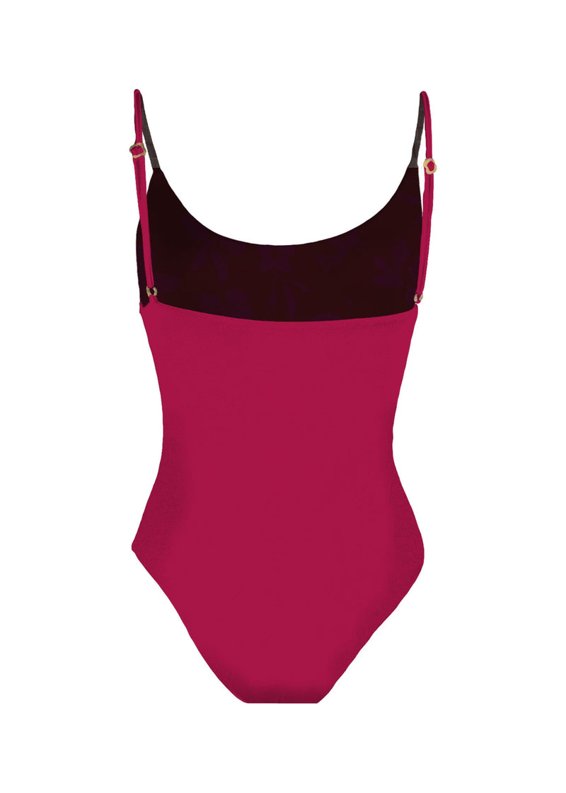 Baja Bodysuit Beet Red