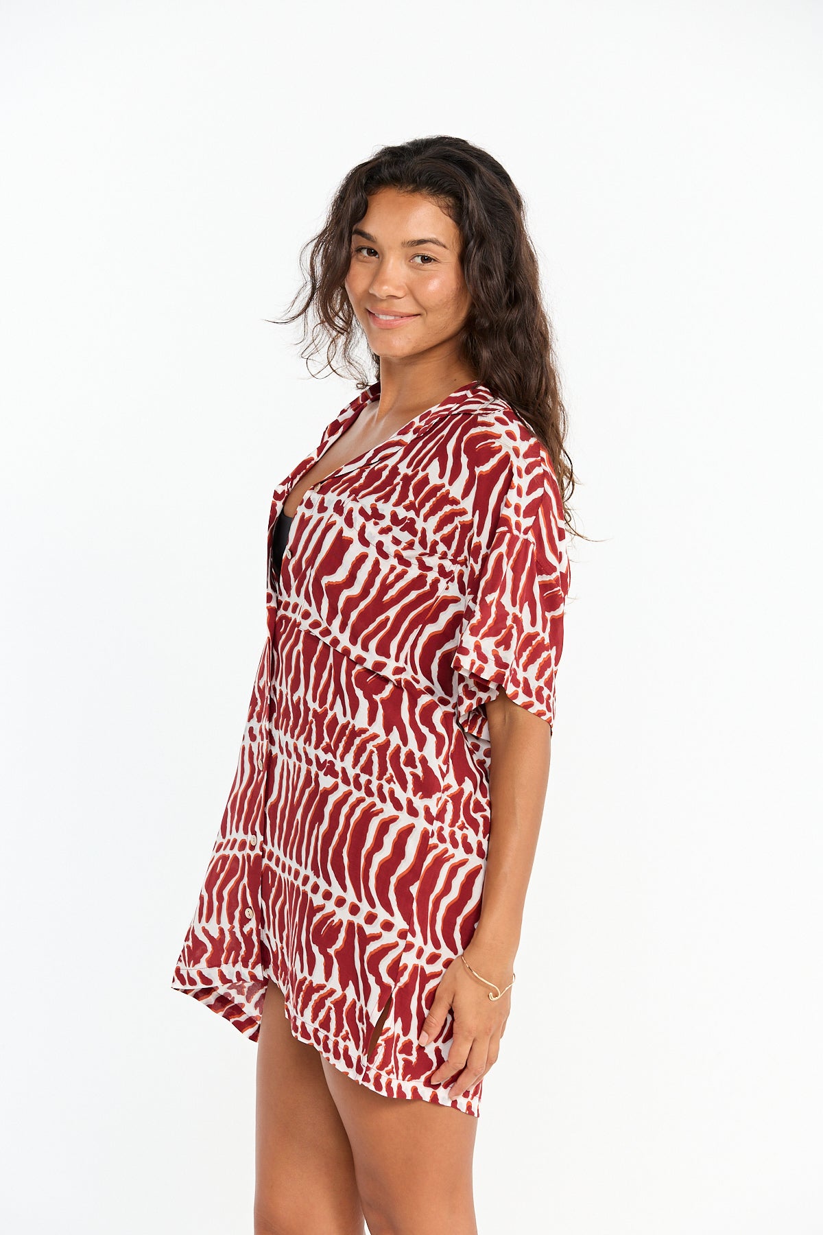 Aloha Shirt Dress Miter