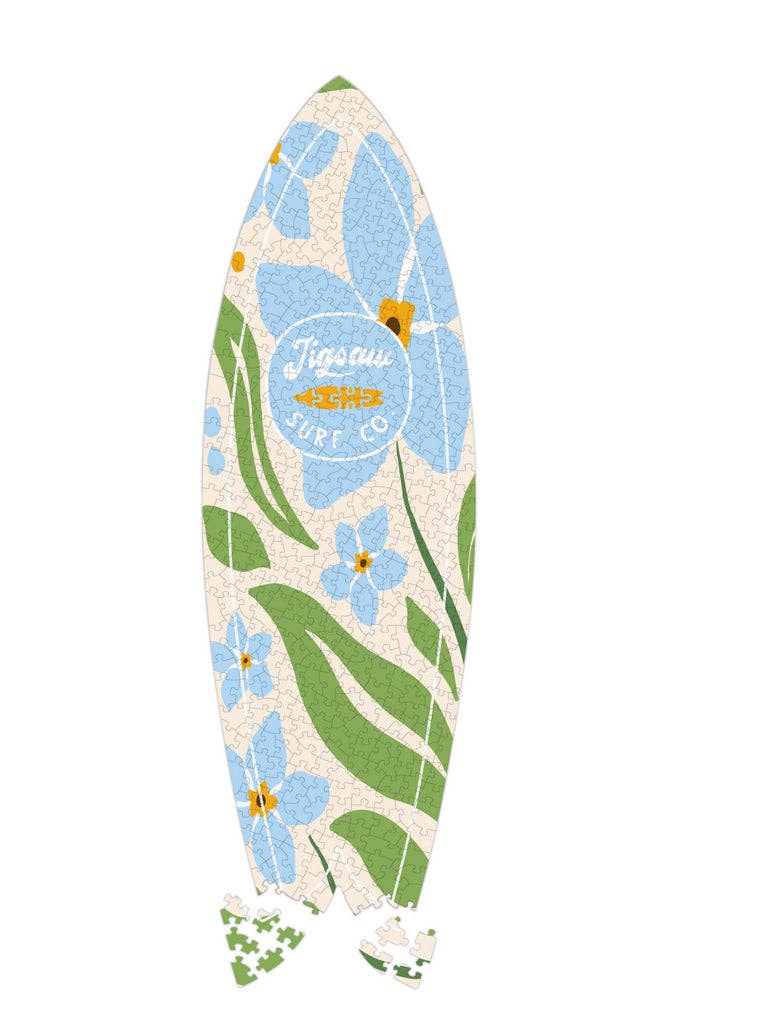 Forget Me Not Surfboard Puzzle