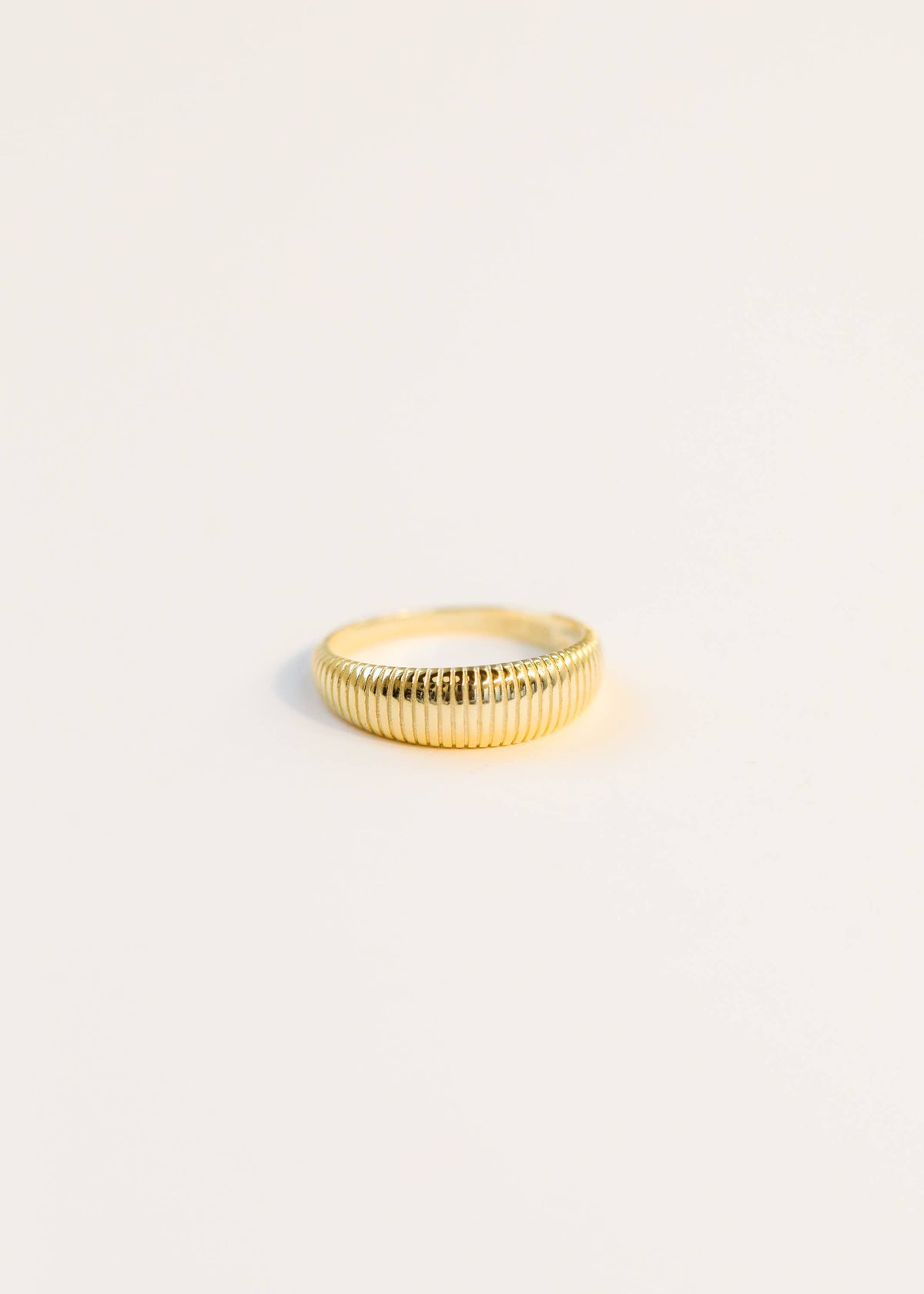 Gold Rings - Ridged: 7