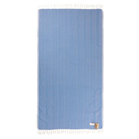 Turkish Beach Towel Blue Chevron