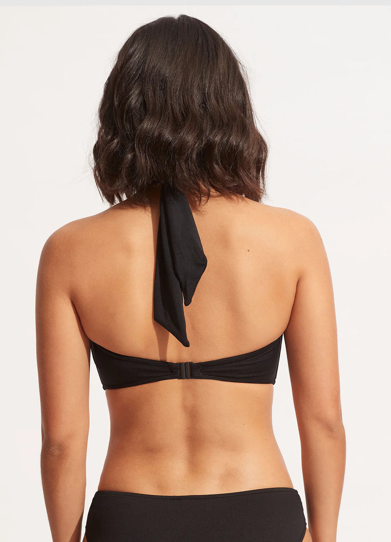 Seafolly Halter Bandeau Black