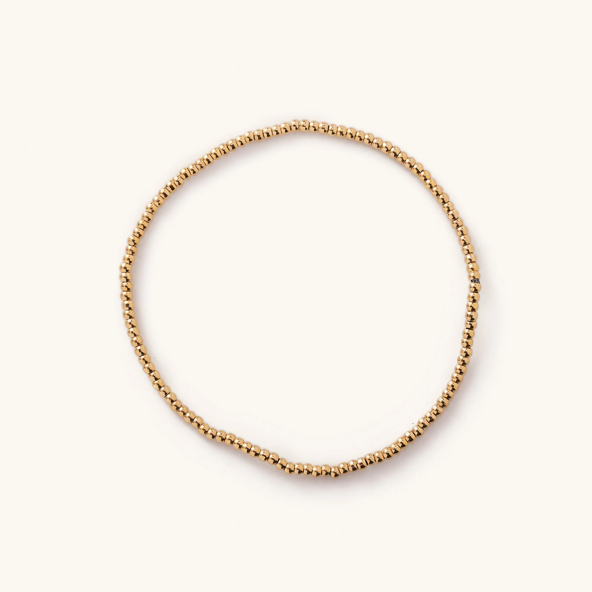 Gold Ball Bracelet 2mm