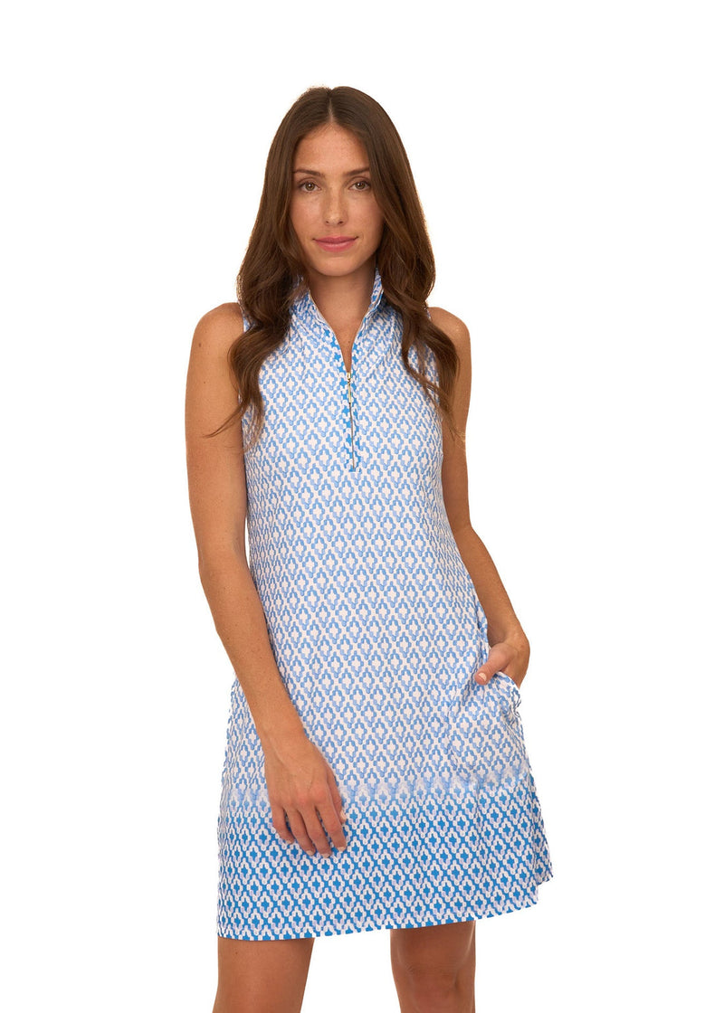 Sleeveless 1/4 zip dress Seaside