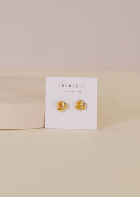 Petite Gold Knot Earrings