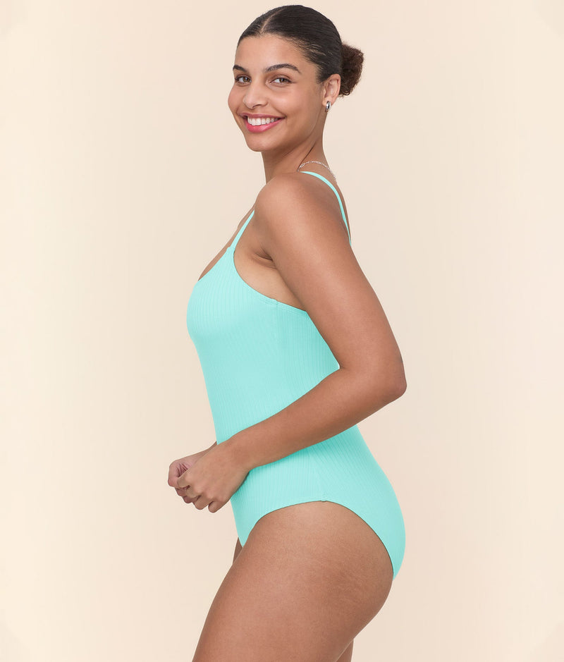 Amalfi One Piece Opal Wide Rib