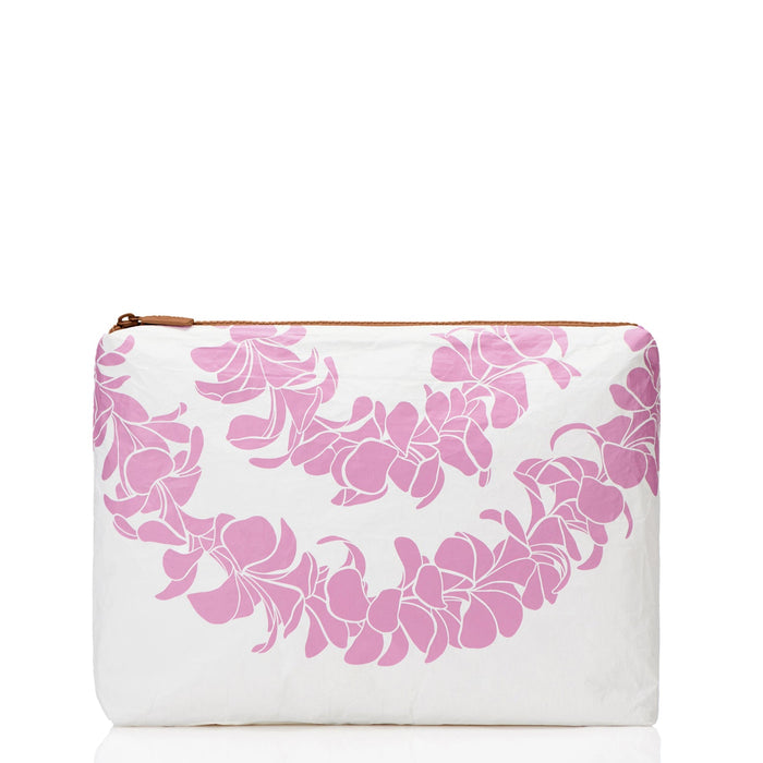 Plumeria Lei Mid Pouch Petal