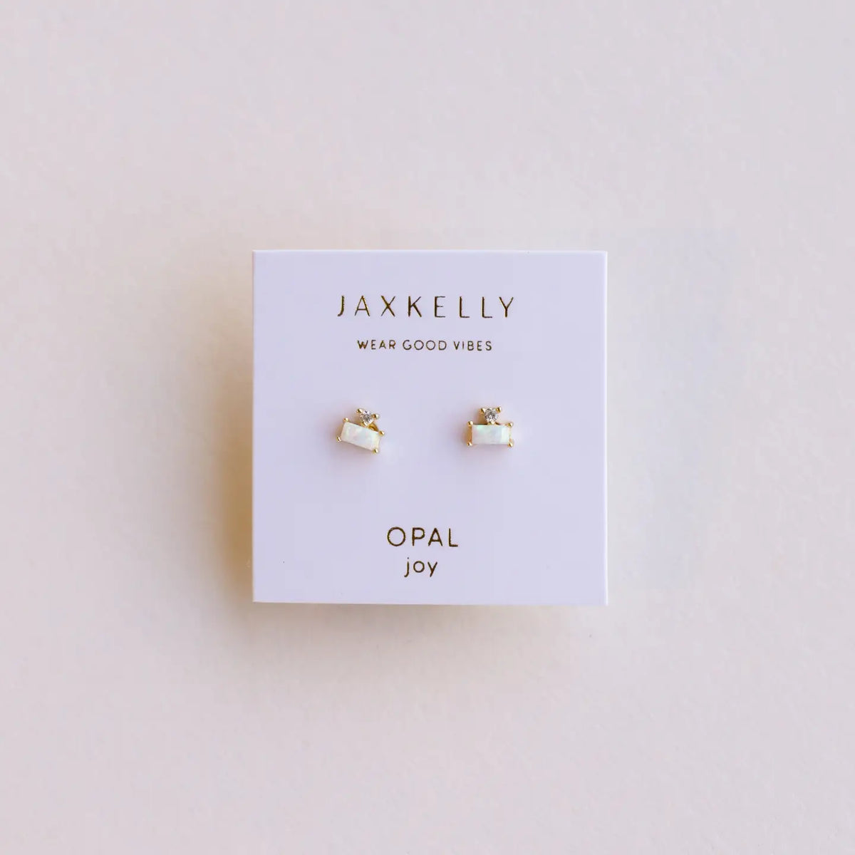 Opal Double Stack Earring