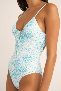 Serenity Floral Tie Front One Piece