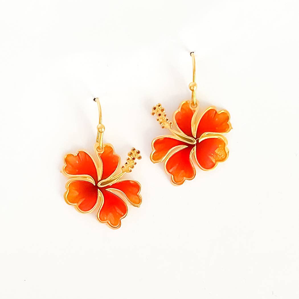 Hibiscus Hues Earring