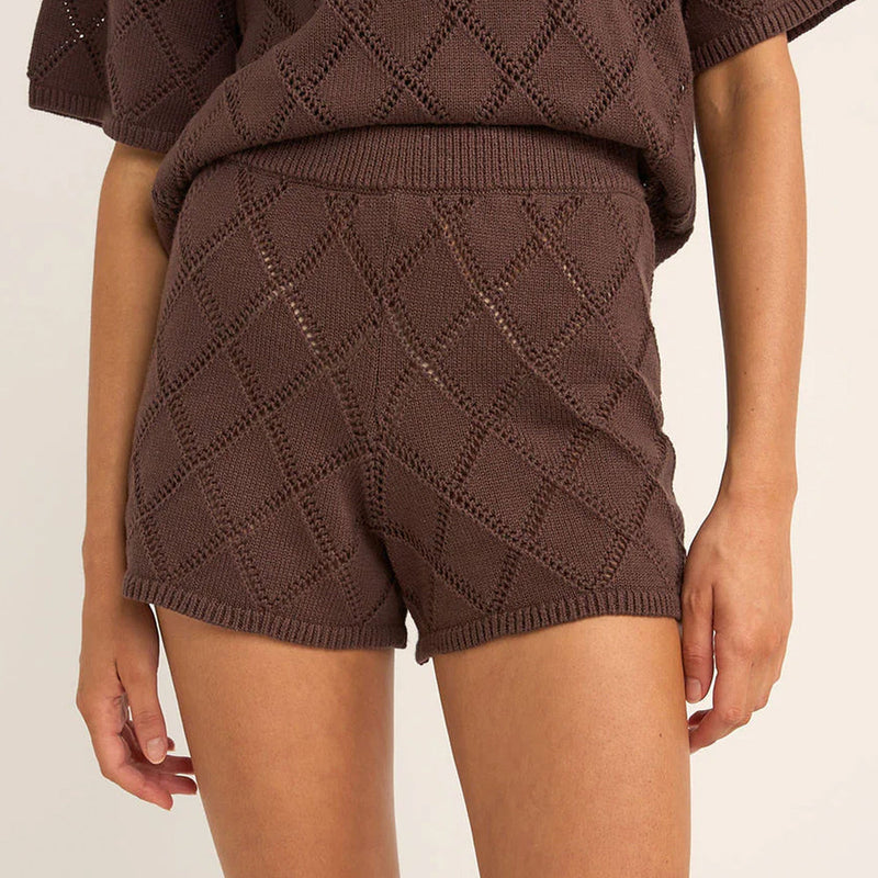 Sunny Knit Short Chocolate