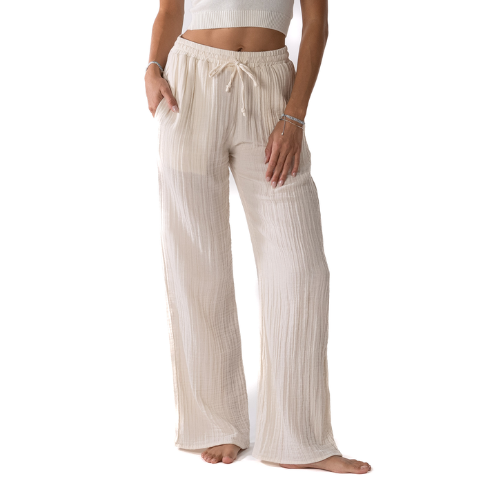 Cream Cabana Pants: S