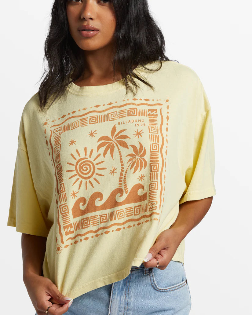 Better Together Oversized Crop Tee Cali Rays