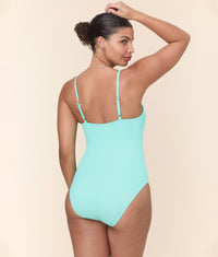 Amalfi One Piece Opal Wide Rib