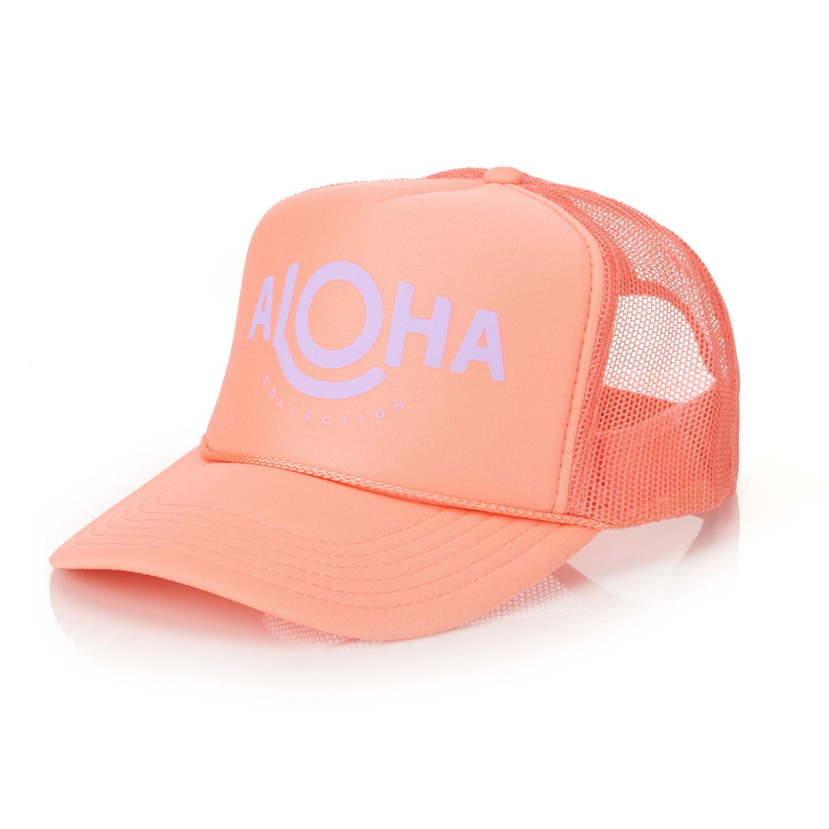 Aloha Trucker Hat Coral