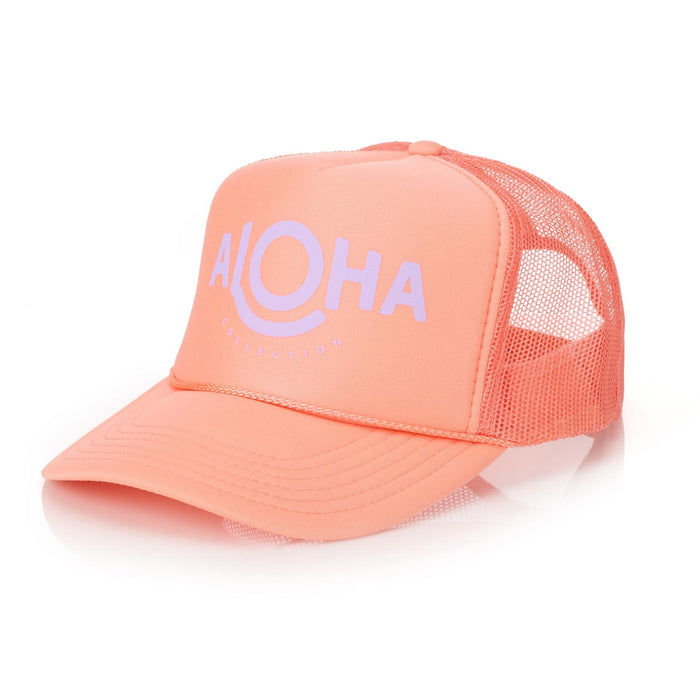 Aloha Trucker Hat Coral