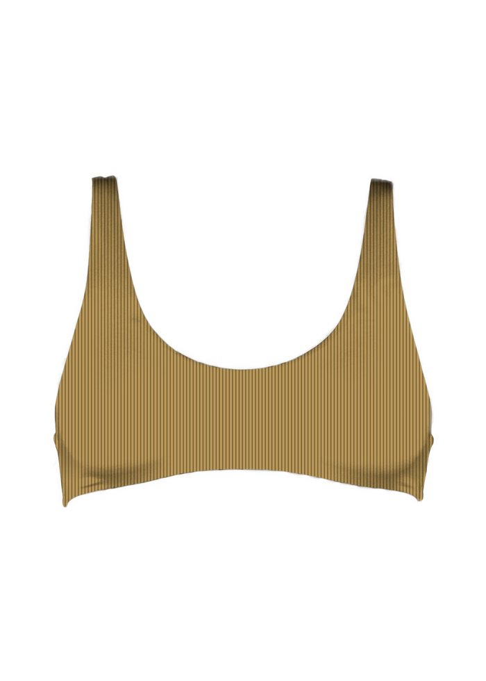 Bonita Top Fawn Ribbed