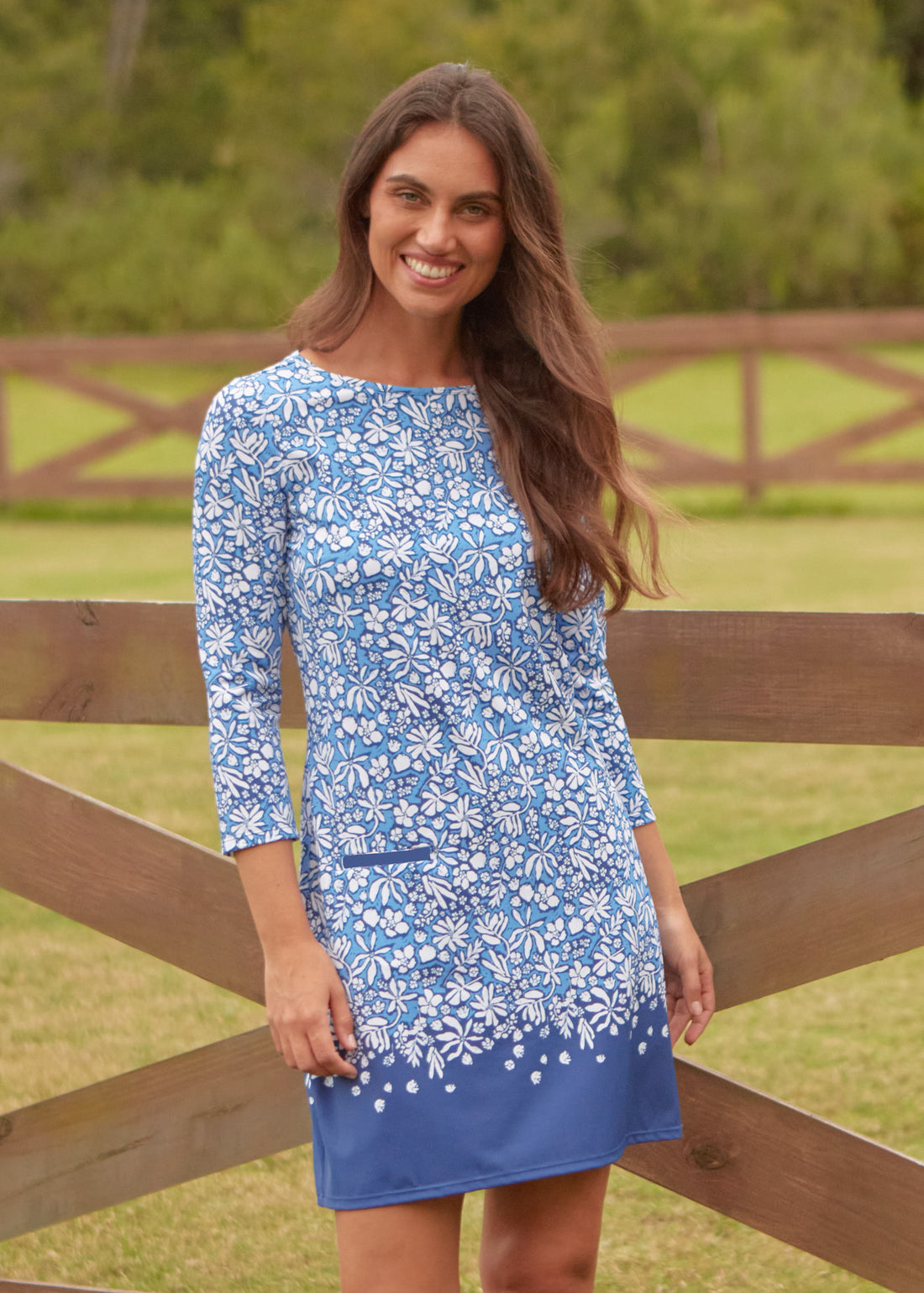 Cabana Shift Dress Tahoe Floral