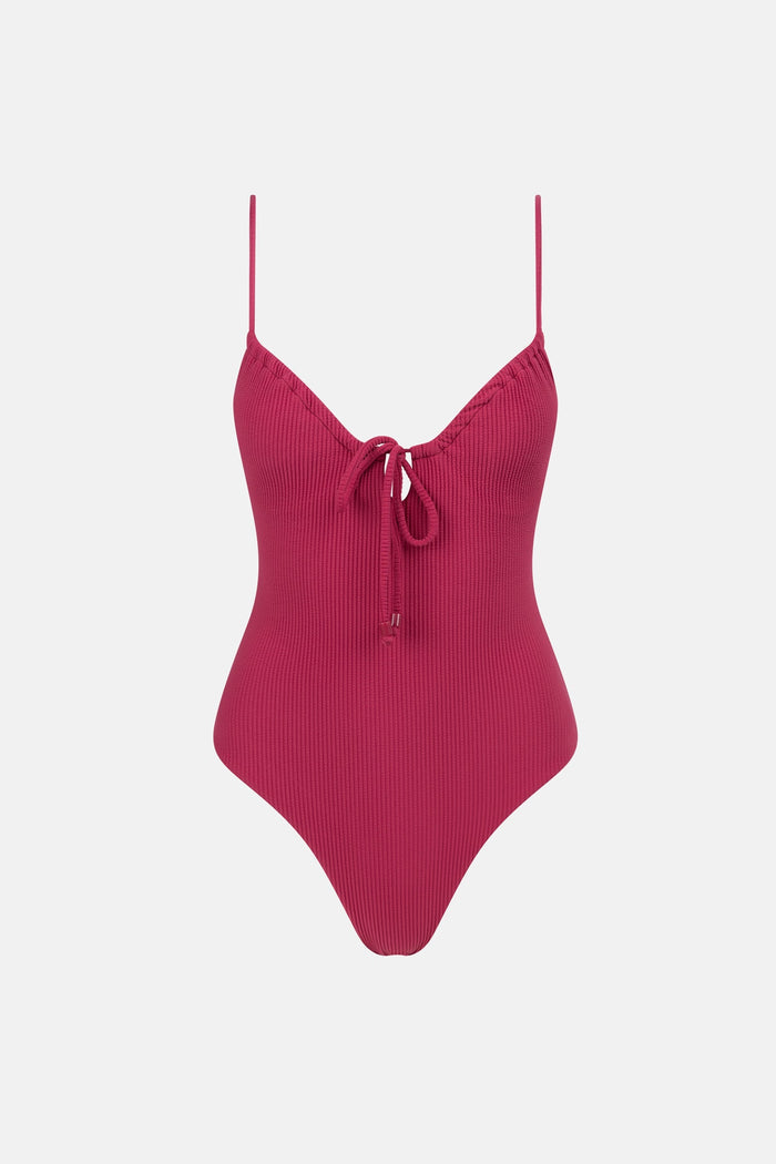 Isla Rib One Piece Sangria