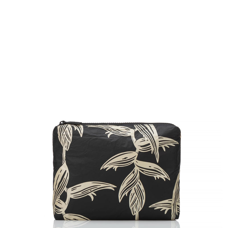 Heliconia Small Pouch Glow on Black