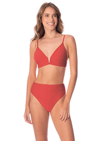 Suzy Q Bottom Camelia Red