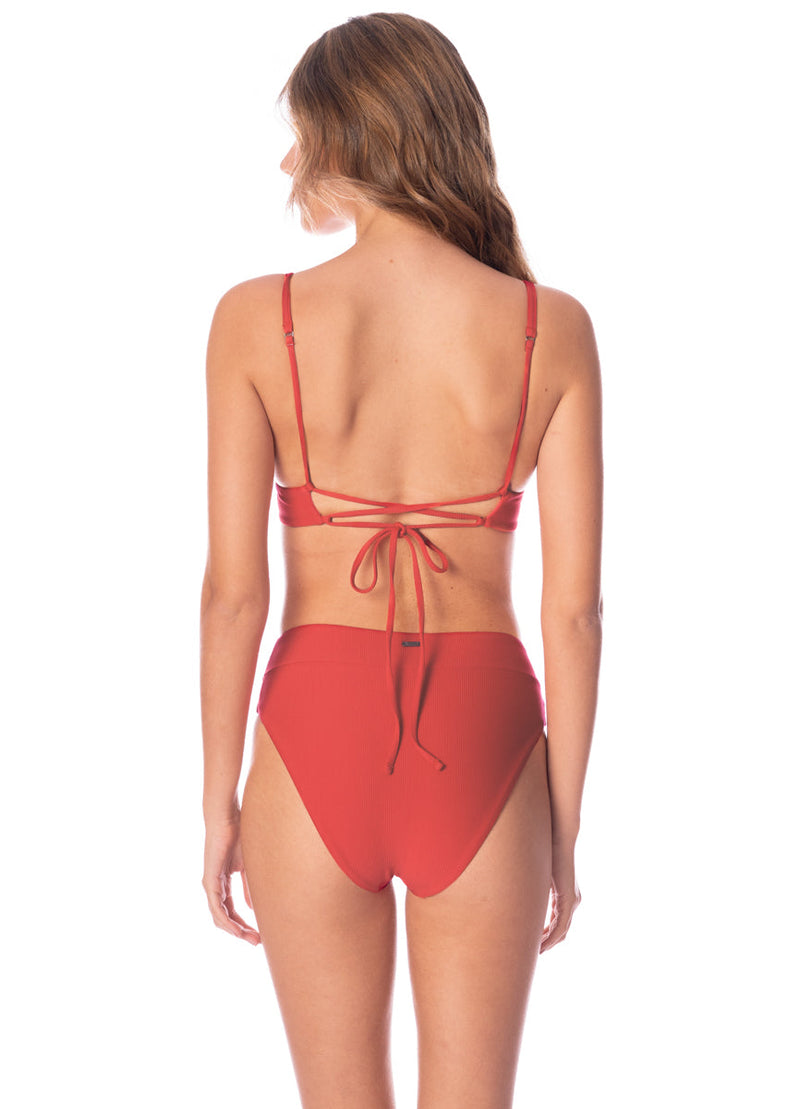 Suzy Q Bottom Camelia Red