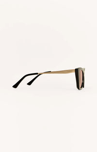 Lookout Sunglasses Polished Black/Brown