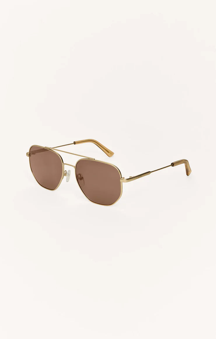 Highway Sunglasses Gold/Brown