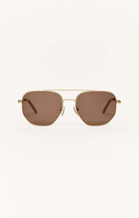 Highway Sunglasses Gold/Brown