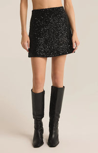 Ciera Sequin Mini Skirt Black