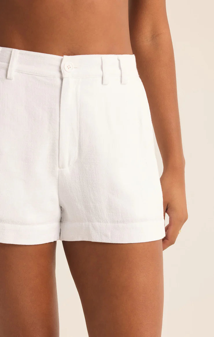 Micah Linen Short White