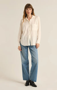 Perfect Linen Top White