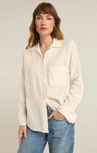 Perfect Linen Top White