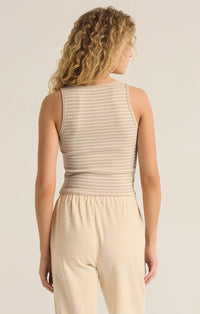 Essy Stripe Rib Top Fossil