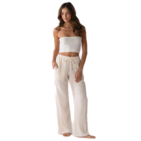 Cream Cabana Pants: M