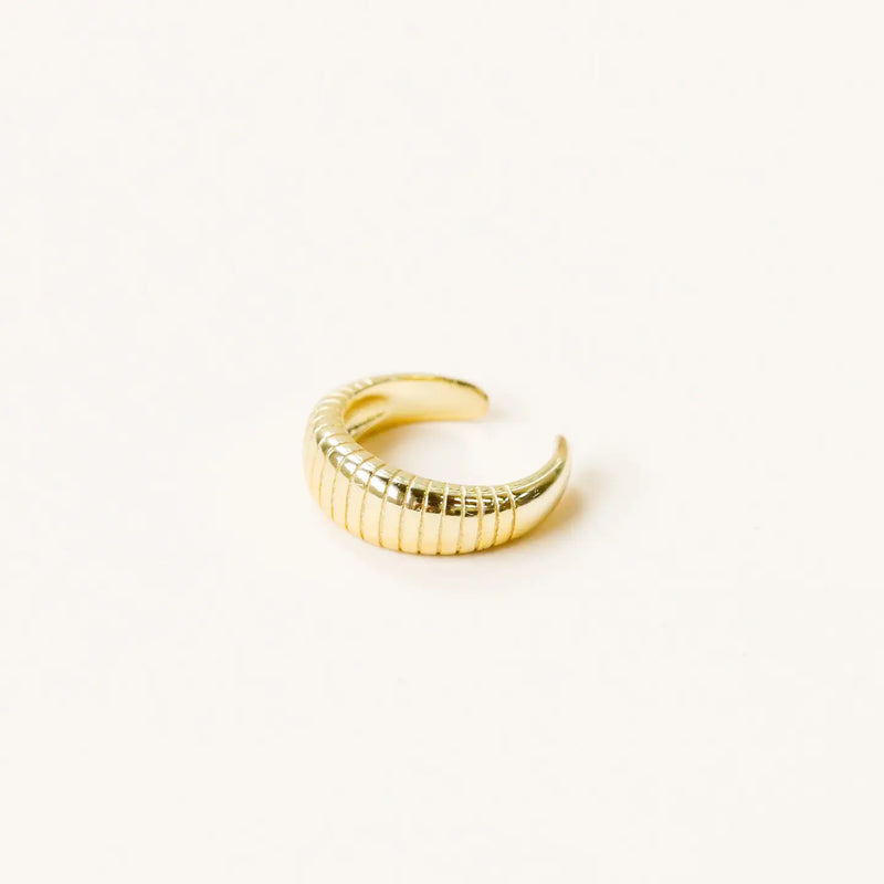 Gold Cuff Ridged