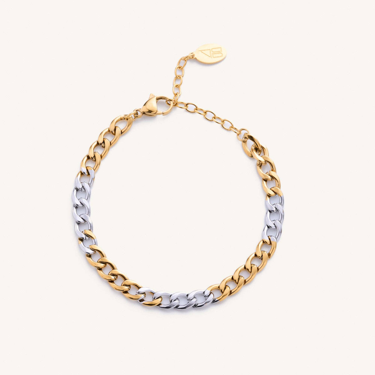 Two Toned Chain Bracelet