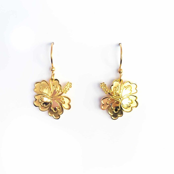 Hibiscus New: Gold / Wire Earring