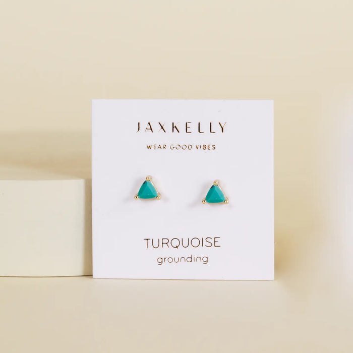 Mini Energy Gem Earrings Turquoise