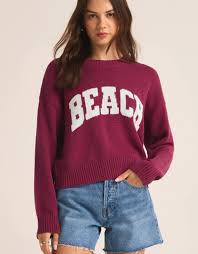 Beach Sweater Cactus Flower