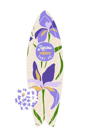 Bearded Iris Surfboard Puzzle