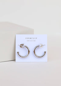 Silver Hoop - Smooth - Earrings