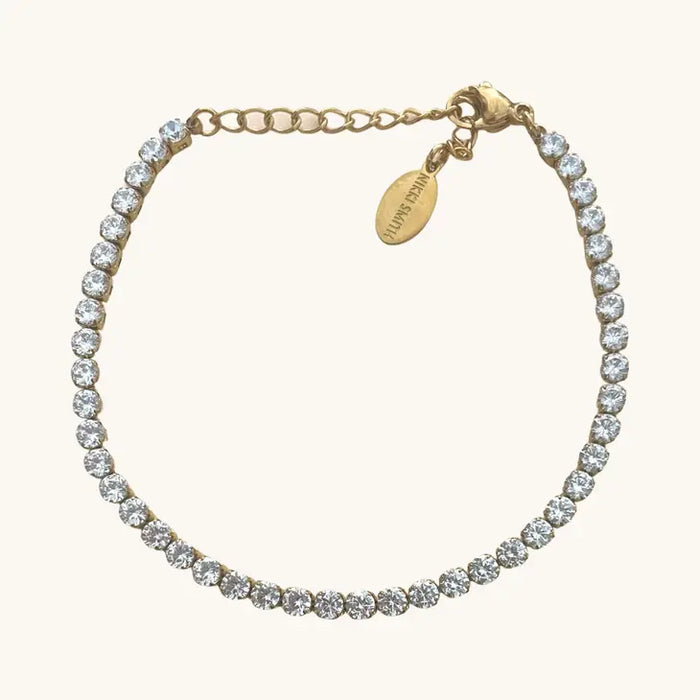 Gold Shimmer Tennis Bracelet