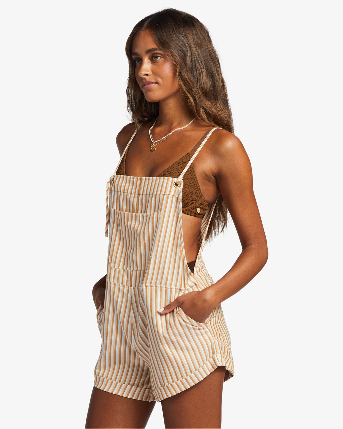 Billabong overall shorts for top women