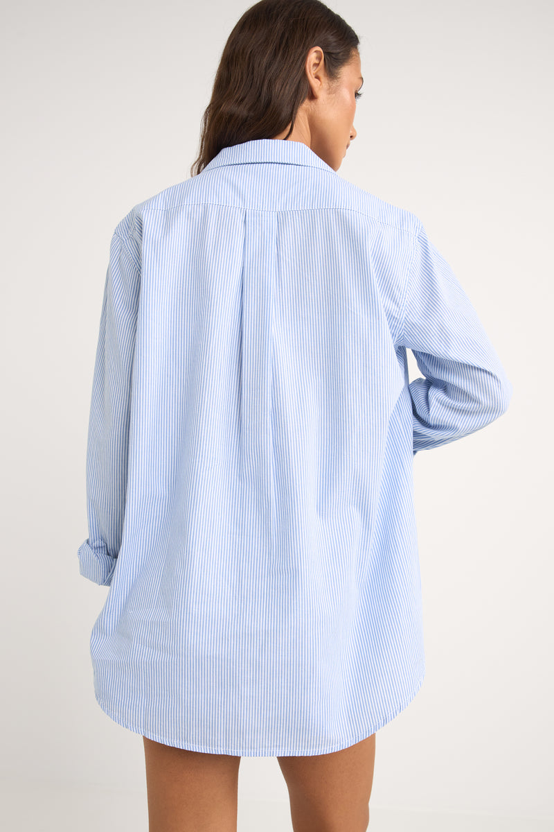 Zephyr Stripe Shirt Blue