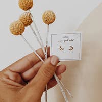 Minimalist Moon Earrings