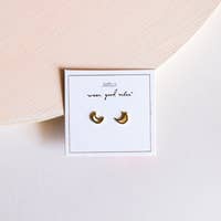 Minimalist Moon Earrings